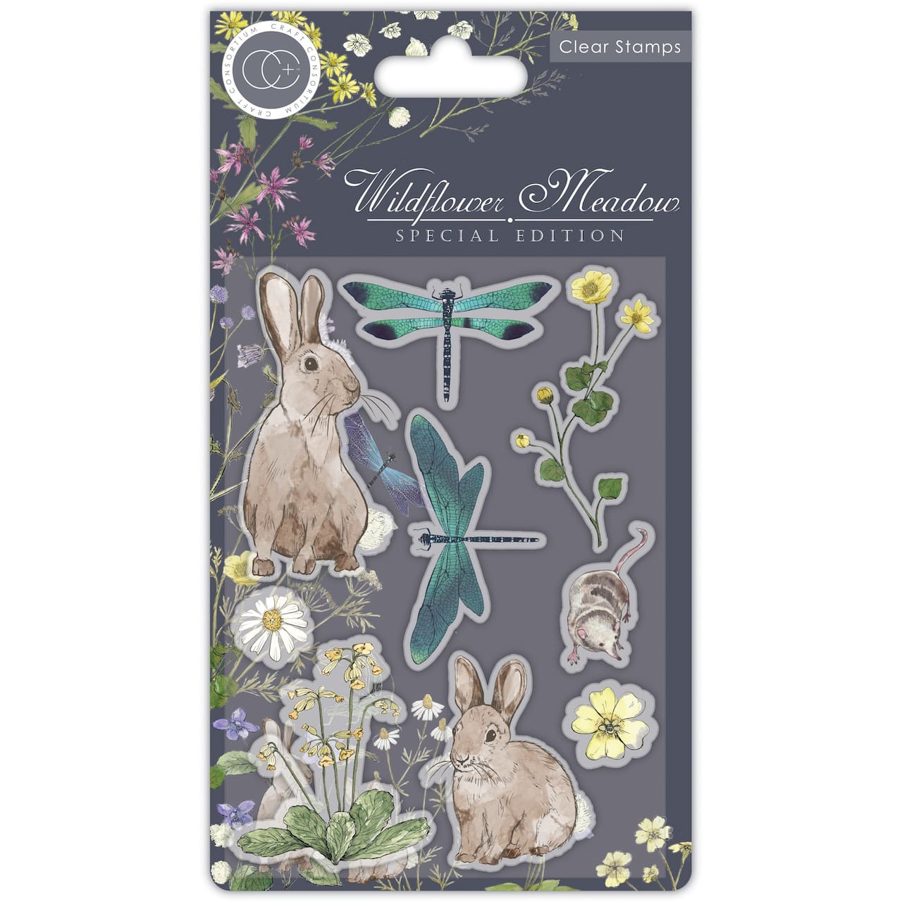 Craft Consortium Wildflower Meadow Special Edition Clear Stamp Set